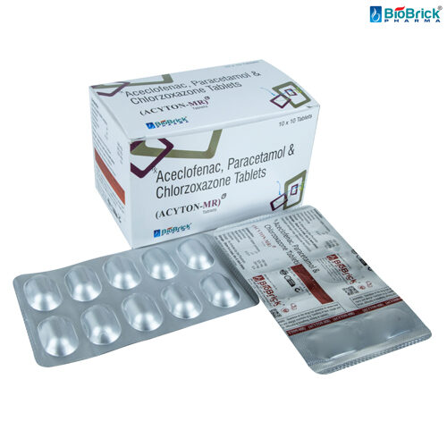 Aceclofenac, Paracetamol, Chlorzoxazone Tablets