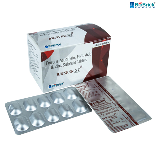 Ferrous Ascorbate, Folic Acid & Zinc Tablets