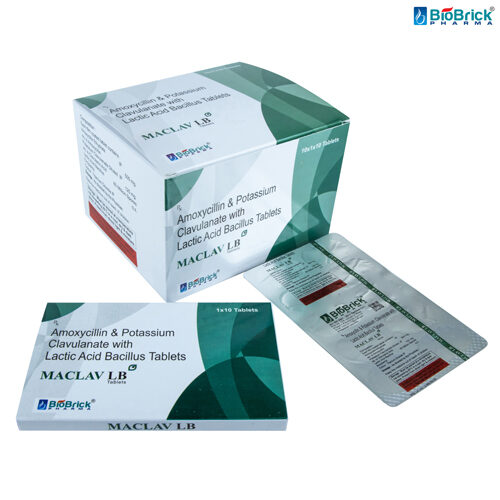 AMOXYCILLIN, CLAVULANIC ACID, LACTIC ACID BACILLUS TABLETS